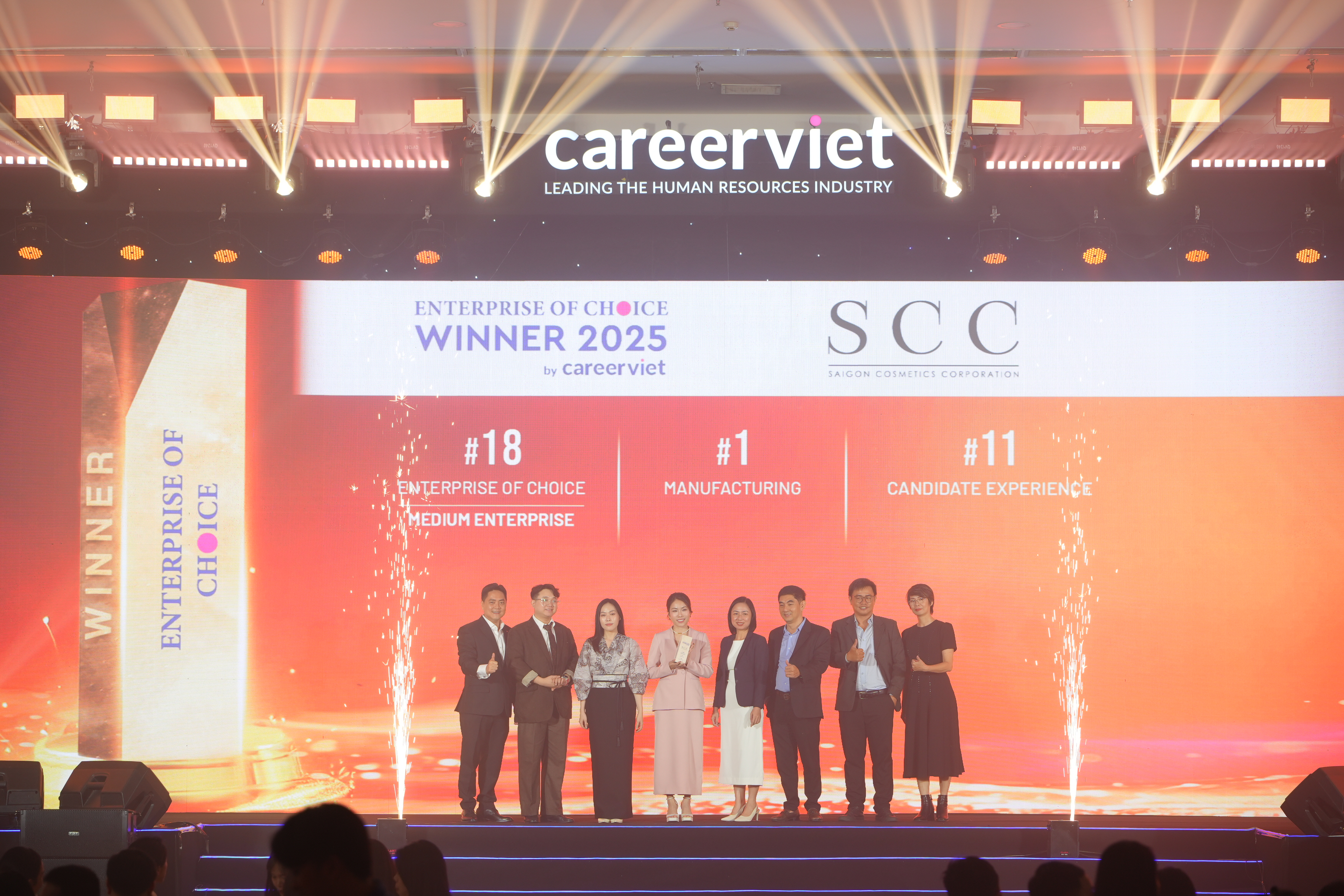 TỰ HÀO SCC – DOANH NGHIỆP ĐƯỢC YÊU THÍCH NĂM 2025 & TOP 1 NHÀ SẢN XUẤT HÓA MỸ PHẨM VIỆT NAM🎉