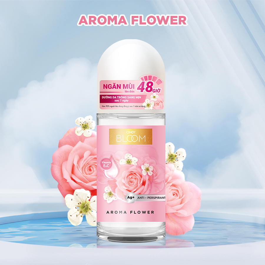 Lăn khử mùi nước hoa Cindy Bloom Aroma Flower - Ngọt ngào